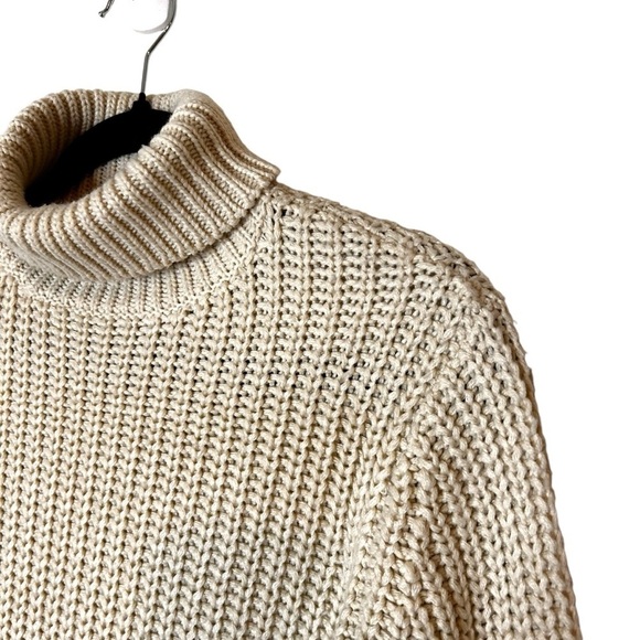 BYOUNG Marisa Rollneck Knitted Pullover Sweater-Neutral Knit- XS - Picture 4 of 10